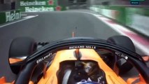Fernando Alonso - onboard lap - Baku - McLaren MCL33 - 2018 - Natural Sounds