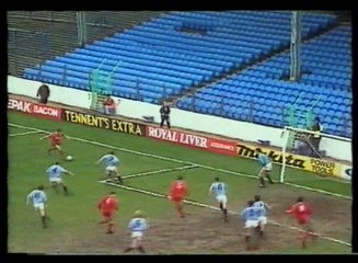 Manchester City - Wimbledon 16-03-1991 Division One