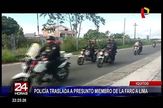 Iquitos: Policía traslada a Lima a presunto miembro de las FARC