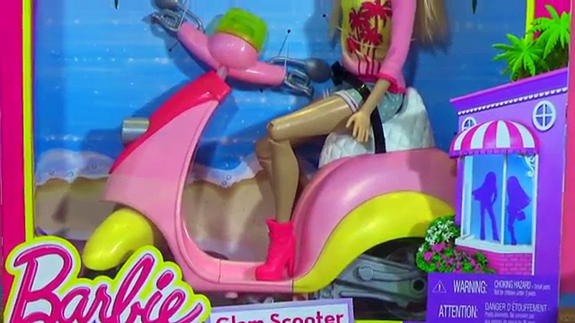 moto de Barbie Glam Scooter con Chelsea - de en Español - juguetes Barbie - video Dailymotion
