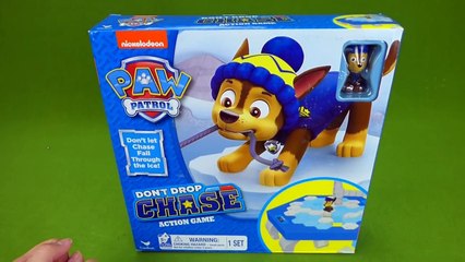 Paw Patrol Games Don't Drop Chase Don't Break the Ice Mini Pup Toys Chase Skye Marshall Kids Video