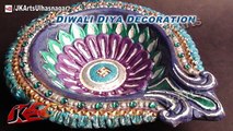 DIY How to Decorate Diwali Diya | Diwali Home Decoration Ideas | JK Arts 412