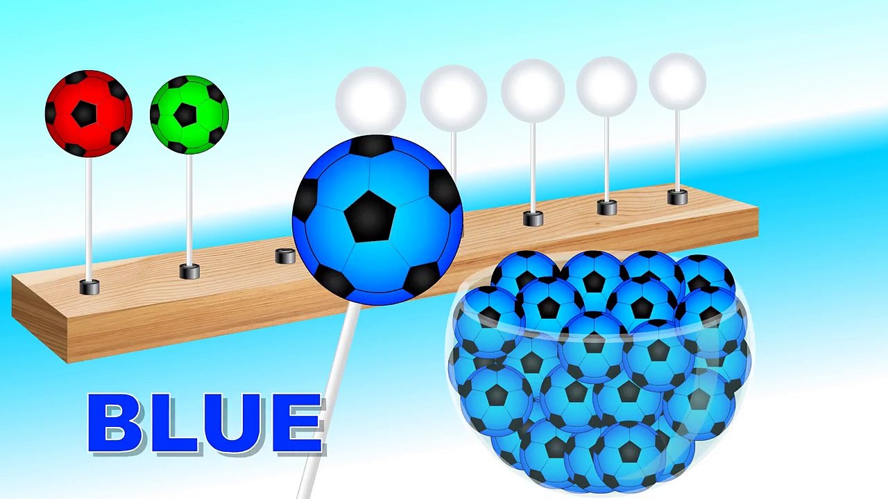 Learn Colors with Soccer Ball Lollipop in Kids Learning Video | Learn Colors for Children Kids