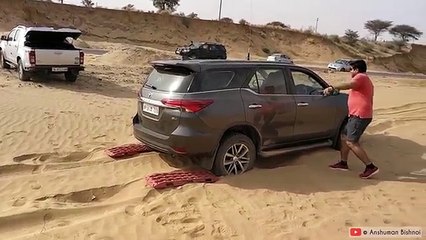 Recovering_Fortuner_stuck_in_sand___Offroading_in_Sand___April_2018