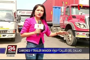 Camiones y trailers invaden principales vías y avenidas del Callao