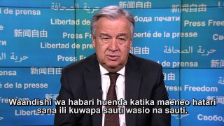 Message by António Guterres on the occasion of World Press Freedom Day 2017 (in KIS)