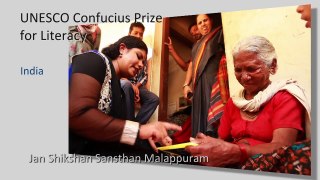 2016 UNESCO Confucius Prize for Literacy: laureate from India