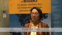 Indigenous Peoples and Climate Change : Interview of Victoria Tauli-Corpuz