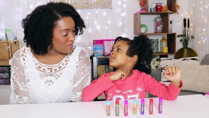 LEARN COLORS WITH MAGIC LIPSTICK ,Baumes Skittles lip smacker