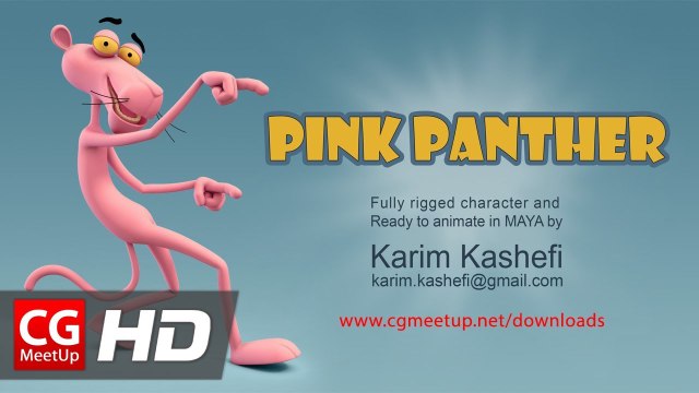 CGI Free Animation Rig Pink Panther Maya Rig by Karim Kashefi | CGMeetup