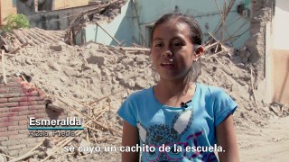 Esmeralda sobrevivió al terremoto en Puebla, México
