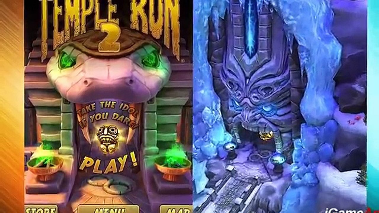 Temple Run 2 Lost Jungle VS Frozen Shadows VS Blazing Sands