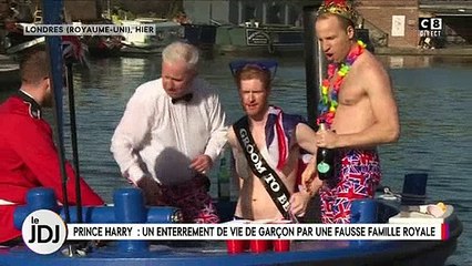Les sosies de la famille royale organisent un enterrement de vie de garçon très spécial au Prince Harry - Regardez