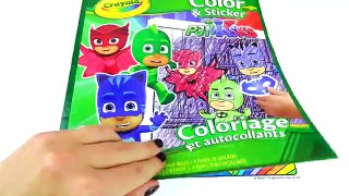 Disney Junior PJ Masks GEKKO Coloring with CRAYOLA Color and Sticker Book