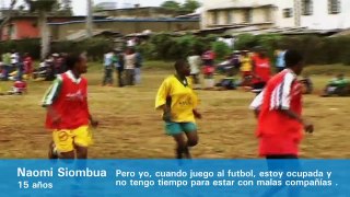 El fútbol también aleja a las niñas de la violencia
