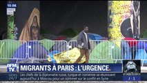 Migrants à Paris: près du canal Saint-Denis, une situation sanitaire déplorable