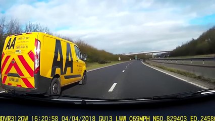 Dashcam d'une automobiliste ivre