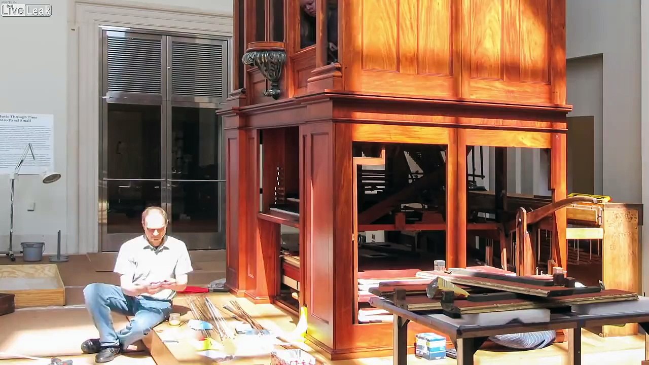 Timelapse de la restauration d'un orgue de 1830