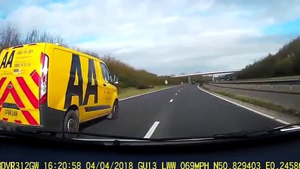La Dashcam d'une automobiliste ivre... Flippant