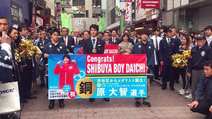 平昌五輪メダリスト  原大智選手　祝賀パレード_フィナーレ