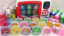 DIY Combine All the Colors Slime Clay Microwave Oven Toy Learn Colors Glitter Slime Case