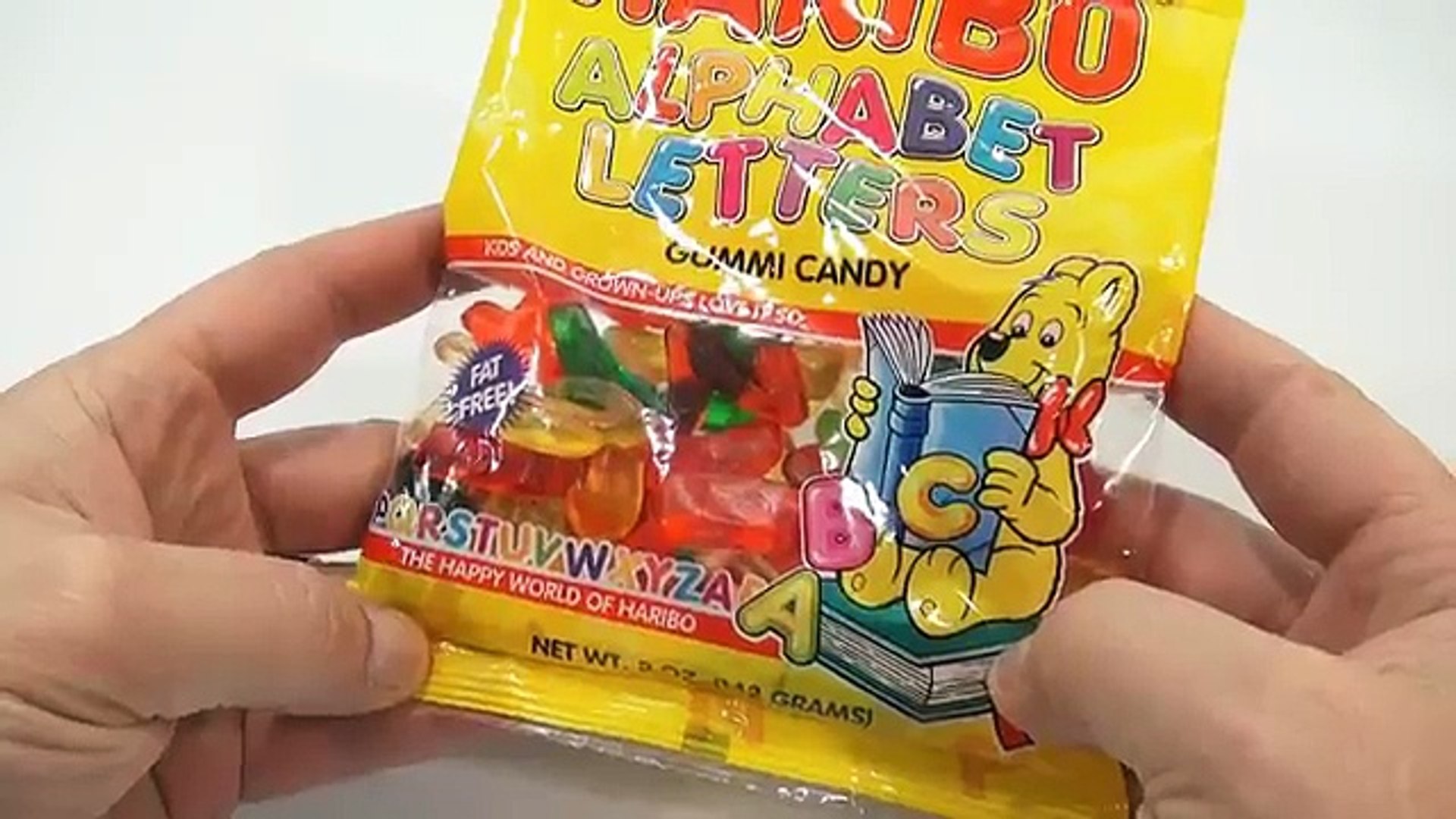 Haribo Alphabet Letters Gummi Candy Eat Your Words Video Dailymotion
