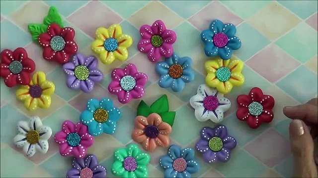 FLORES DE FOAMY O GOMA EVA CON TERMOFORMADO .- FOAM FLOWERS .