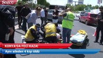 Konya’da feci kaza! Aynı aileden dört kişi öldü