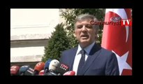 Abdullah Gül'ün basın toplantısında dikkat çeken detay