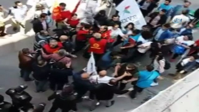 1 Mayıs kutlamalarında arbede çıktı