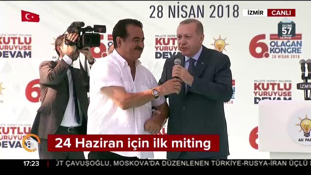İbrahim Tatlıses, yaylalar yaylalar' türküsünü İzmir'de de söyledi