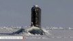 Submarine Breaks Through Arctic Ice