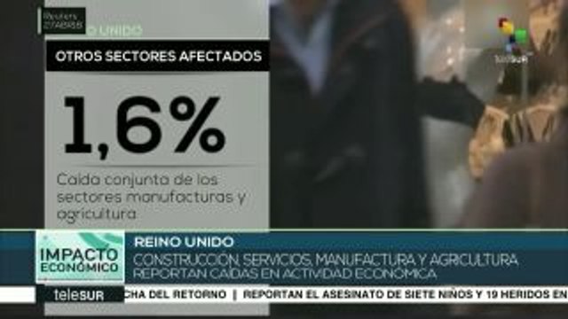 Economía de RU registra débil crecimiento en primer trimestre de 2018