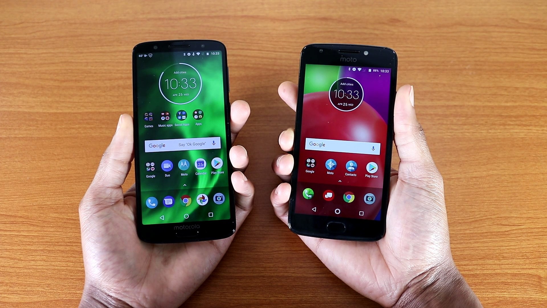⁣Motorola Moto G6 Vs Moto E4 Speed Test