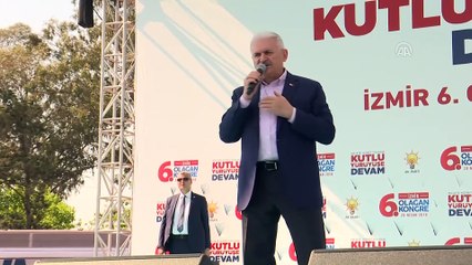 Başbakan Yıldırım: 'Sizler olduğunuz sürece hiçbir kuvvet ve şer odağı bu millete zincir vuramaz' - İZMİR