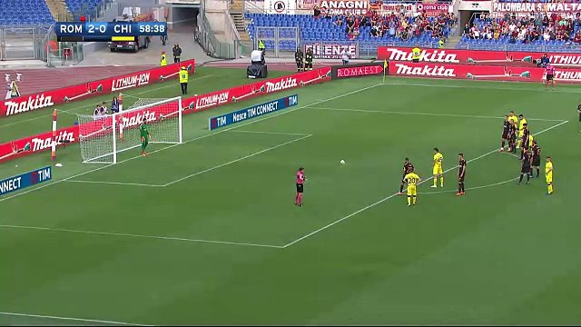 Roberto Inglese (Chievo) fails to score from the penalty! HD - AS Roma	2-0	Chievo 28.04.2018