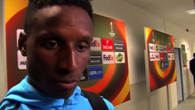 Bouna Sarr en zone mixte après le succès (2-0) face à Salzbourg