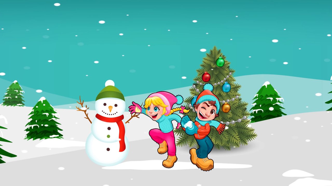 Santa Claus & Snowman - Happy New Year with Danny Dinosaur Cartoon