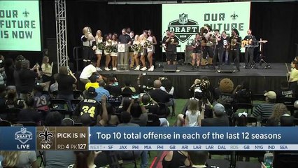 Saints select Rick Leonard No. 127 in the 2018 NFL Draft