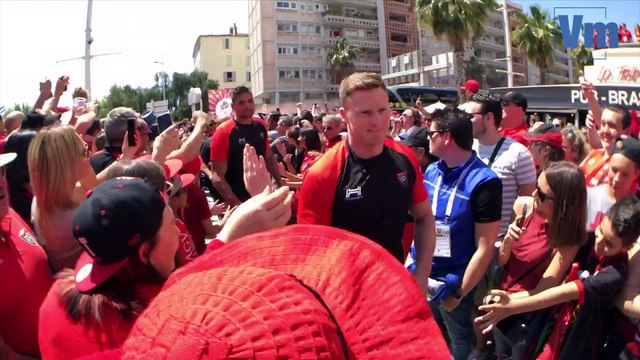 RCT-Castres: l'arrivée des Toulonnais à Mayol