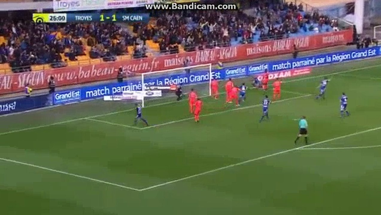 Nivet   Goal HD Troyes     2- 1	Caen 28-04-2018