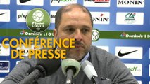 Conférence de presse Châteauroux - AJ Auxerre (1-2) : Jean-Luc VASSEUR (LBC) - Pablo  CORREA (AJA) - 2017/2018