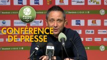 Conférence de presse Quevilly Rouen Métropole - Valenciennes FC (2-2) : Emmanuel DA COSTA (QRM) - Réginald RAY (VAFC) - 2017/2018
