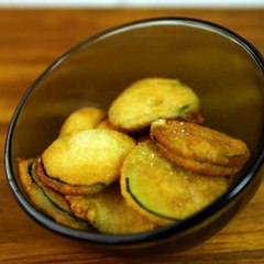 Des beignets de courgette, beaucoup trop bons !La recette :