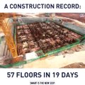 The fastest construction company on Earth erects 3 floors in 24 hours. via BROAD Group, www.en.broad.com, youtube.com/user/differentenergy/featured