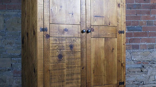 Solid Wood Wardrobes with Sliding Doors