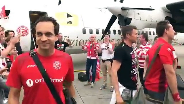 Fortuna Düsseldorf - Ankunft in Düsseldorf