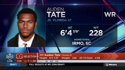 Bengals select Auden Tate No. 253 in the 2018 NFL Draft