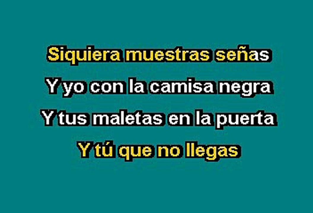 Juanes - La Camisa Negra (Karaoke con Voz Guia)