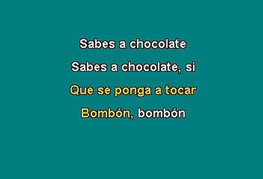 Kumbia Kings - Sabes A Chocolate (Karaoke con Voz Guia)